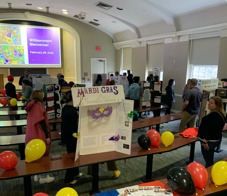 French + German Clubs host a Mardi Gras/Fasching cultural exchange